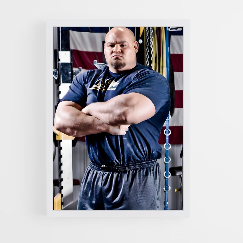 Poster Brian shaw croisés – affiche Powerlifting (vue 3)